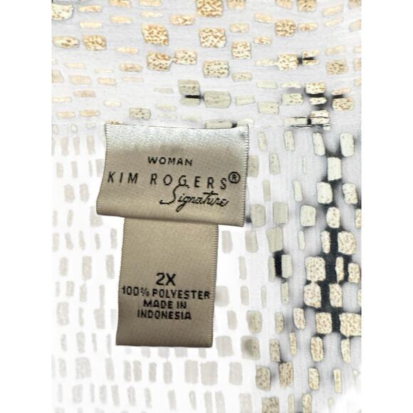 Kim Rogers Signature Woman Shirt Multicolor Size 2X Button Up Front - Picture 8 of 10